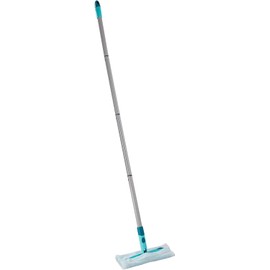 Leifheit Clean and Away Floor Mop for Quick Dry Cleaning, Includes Five Dusters, Dust Mop with 360° Swivel, Attracts Dust and Hair Like a Magnet with Click System