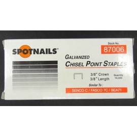 2 Boxes SPOTNAILS Galvanized Chisel Point Staples 3/8" Crown 3/8" Length 87006 ;from#allbestdeals4you