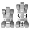 Stamp Roller Skates, Sizes 23/27, with Elbow and Knee Protectors