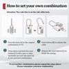 Joyway TSA Approved Luggage Lock, 3 Digit Combination Cable Lock