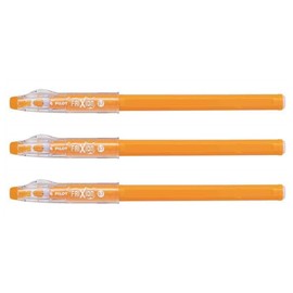 PILOT Frixion Ball Sticks 07 Medium Point Rollerball Pen - Orange (Pack of 3)