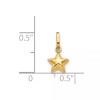 Unbranded 14K Yellow Gold Puffed Star Charm XCH157