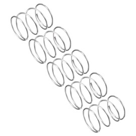 QUARKZMAN Pack of 5 Compression Spring 304 Stainless Steel Compression Springs Spring Spring Coil Spring Steel Spring 18 mm OD 1 mm Wire Size 25 mm Free Length Silver Tone