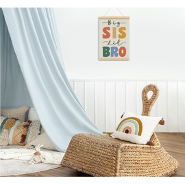 foedor Big Sister Little Brother Poster Hanger Frame,Toddler Kids playroom Wall Decor,Big Sister Little Brother Wall Decor for Kids Room Playroom Nursery,12x16 Inch