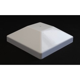 Nominal 4x4 Plastic Fence Post Caps with Nail Hole (3-5/8"x 3-5/8") (1, White)