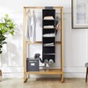 Ersozrin Hanging Shelf Hanging System Wardrobe Cupboard Organiser 6 Compartments