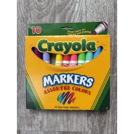 Crayola Markers. Assorted Colors. 10 Count.