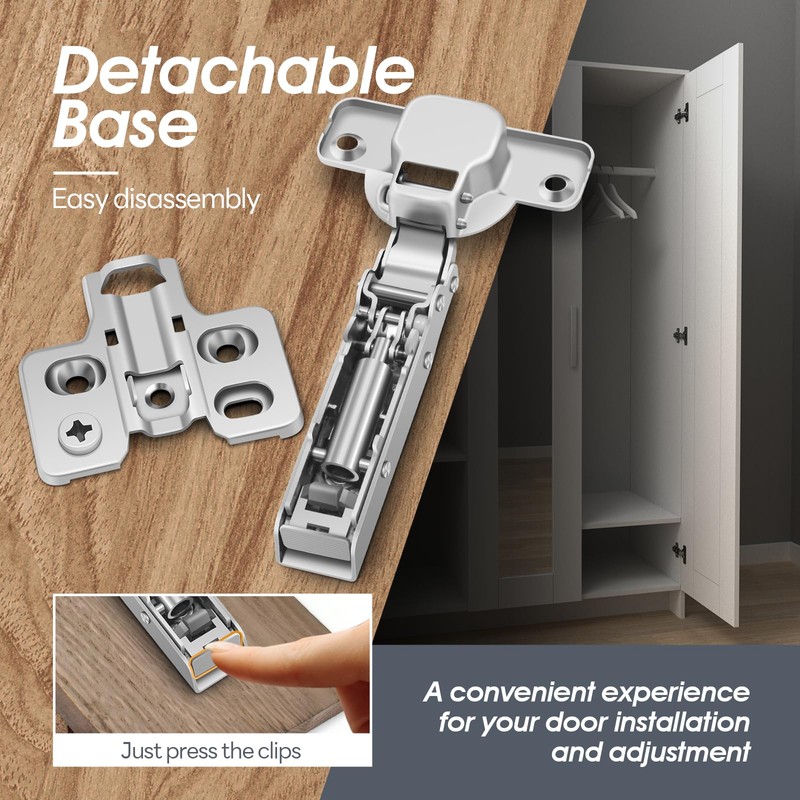 AOLISHENG Soft Close Kitchen Cupboard Cabinet Hinges 35mm Door Hinges,