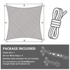 Shade&Beyond Rectangle Sun Shade Sail 12'X16' Permeable Canopy Sand for