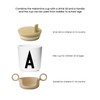 Design Letters Melamine Sippy cups for Baby 7 Oz A-Z