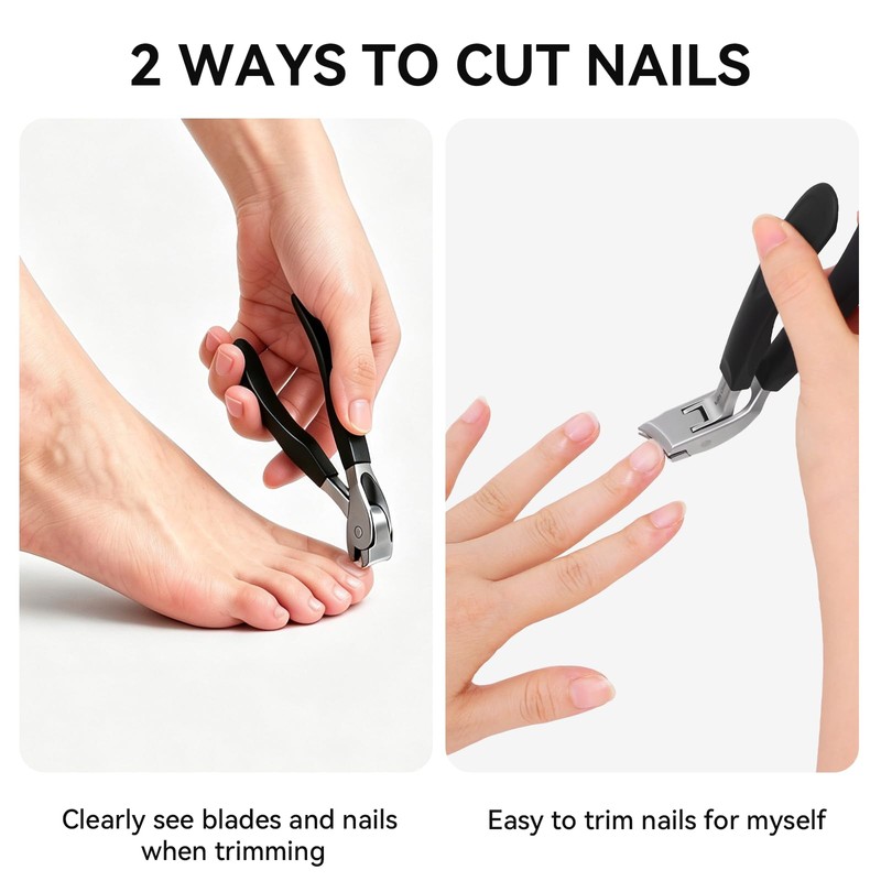 Professional Nail Clippers for Thick Nails - Heavy Duty Toenail