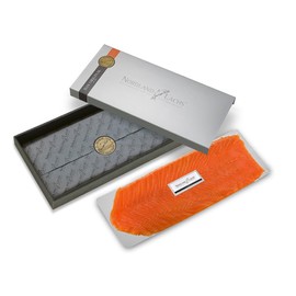 Nordland-Lachs Lachs-Geschenk | 430g Ultrapremium Räucherlachs als edles Geschenk | Gourmet-Geschenk mit Räucherlachs