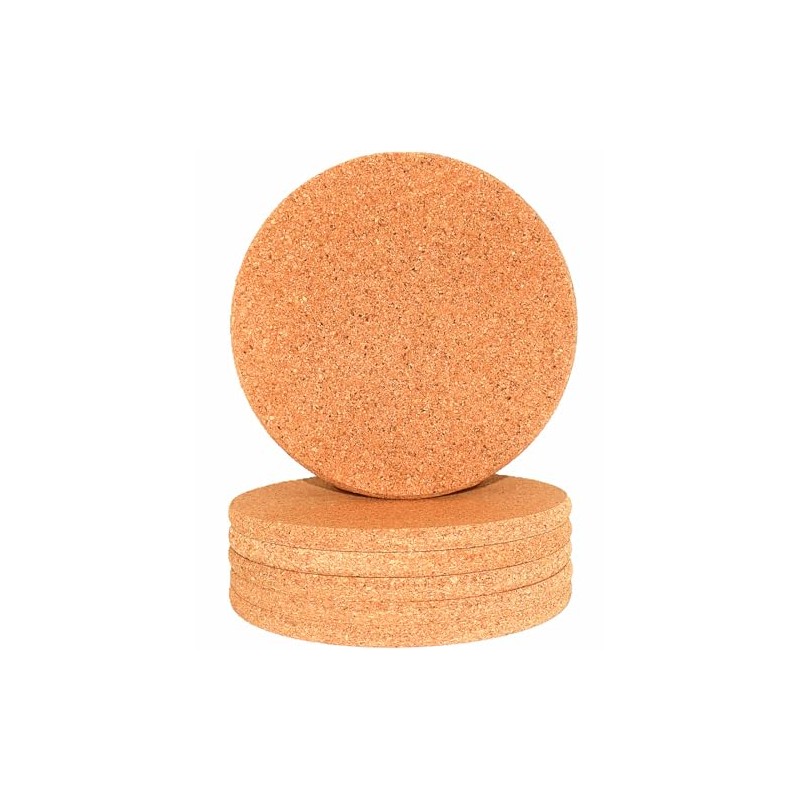 Picmoo Cork tripod circular cork heat pad 6-piece set of