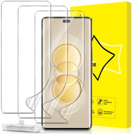 GiiYoon 3 PACK Screen Protector for Honor 200 Pro Flexible TPU Film [Support Fingerprint Touch] [HD Full Coverage] [Easy Installation] [Scratch Resistant]