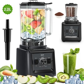 PRASKY Professional Blender – 68Oz BPA-Free Kitchen Blender for Smoothies & ice Crushing,  For Home, Commercial Use, Coffee Cup & Stand Mixer Electric Mixing Beverage Fruit - Color: 75 Oz Gray (Large Capacity)