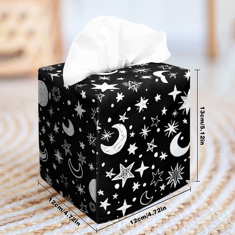 Tissue Box Cover Square Velvet Decorative Tissue Box Holder Cute