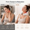 Heated Neck Massager for Relaxation – USB Rechargeable 4-Head Shoulder