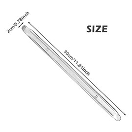 Set of 4 Motorcycle Mounting Levers, 30 cm Mounting Iron, Tyre Lever, Bicycle, Tyre Lever, Made of High-Strength Steel, Mounting Rod Repair Tools for Motorcycle, Bicycle, Trolley, Scooter (Silver,