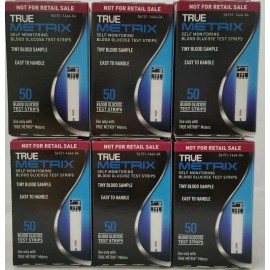 TRUE Metrix Blood Glucose 300 Test Strips (6 Boxes Of 50 Count) Exp: 12/31/2026