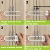 4 PACK Child Proof Sliding Cabinet Door Code Locks Baby
