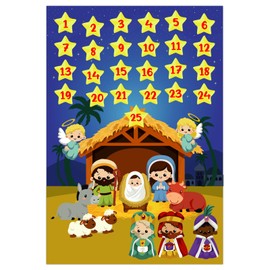 SICOHOME Christmas Countdown Advent Calendar Christmas Advent Calendar 2023,25 Days Countdown Calendar with 42pcs Detachable Ornaments for Kid Toddler Classroom Wall Hanging Decor Christmas Decoration