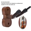 Violin Shaped Wall Mount Black Walnut Wood Colour Violins Hook