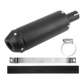 ABCERRSI - Silenciador de escape de 28 mm y 1.1 pulgadas compatible con Dirt Bike Street Bike Scooter ATV Racing color negro