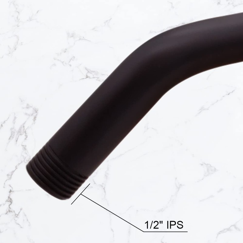 Westbrass 1/2" IPS x 10" Shower Arm with Sure Grip