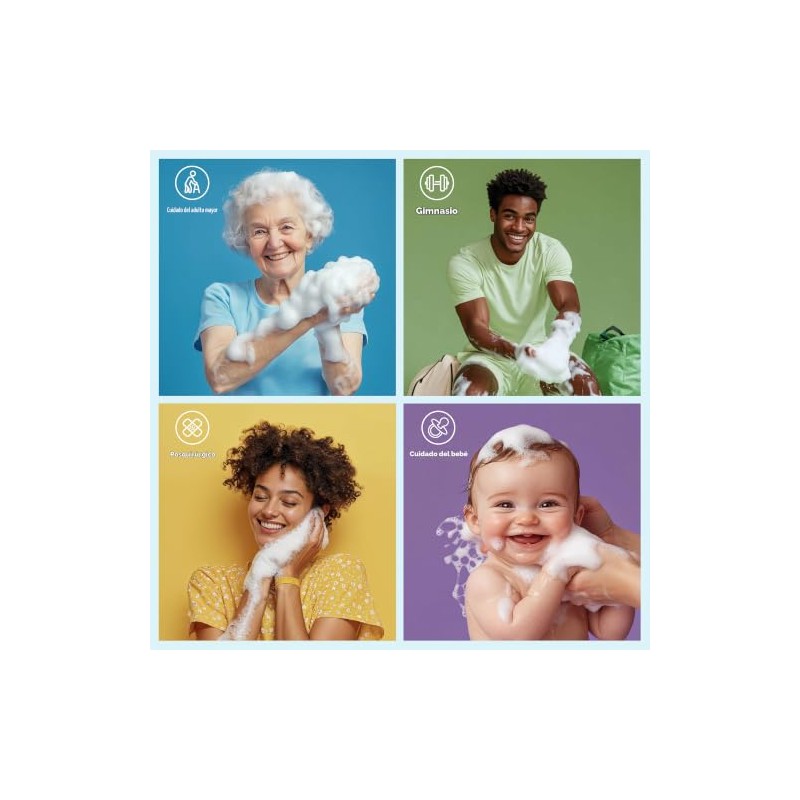 Scrubzz Toallitas de baño desechables sin enjuague, paquete de 25