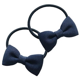 Chopin 8090-0005 Children's Girls Hair Accessories Hair Ornaments Ribbon Hair Elastic Set of 2