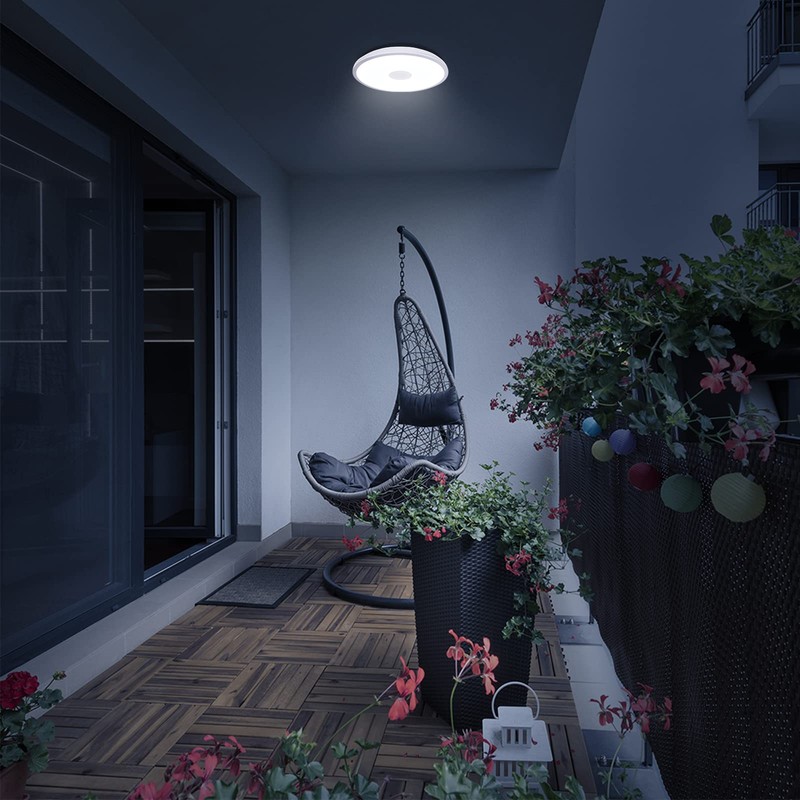 Upgrade Waterproof Ceiling Light LED Music Ceiling Lamp with Bluetooth