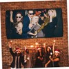 TEHAUX Portable Polyester Projector Screen Movie Projection Curtain for Outdoor