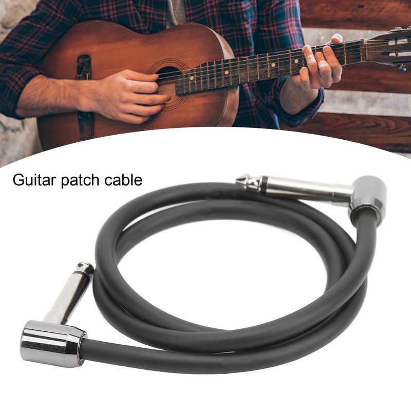 Guitar Patch Cable Metal Right Angle Guitars Effect Pedal Connecting