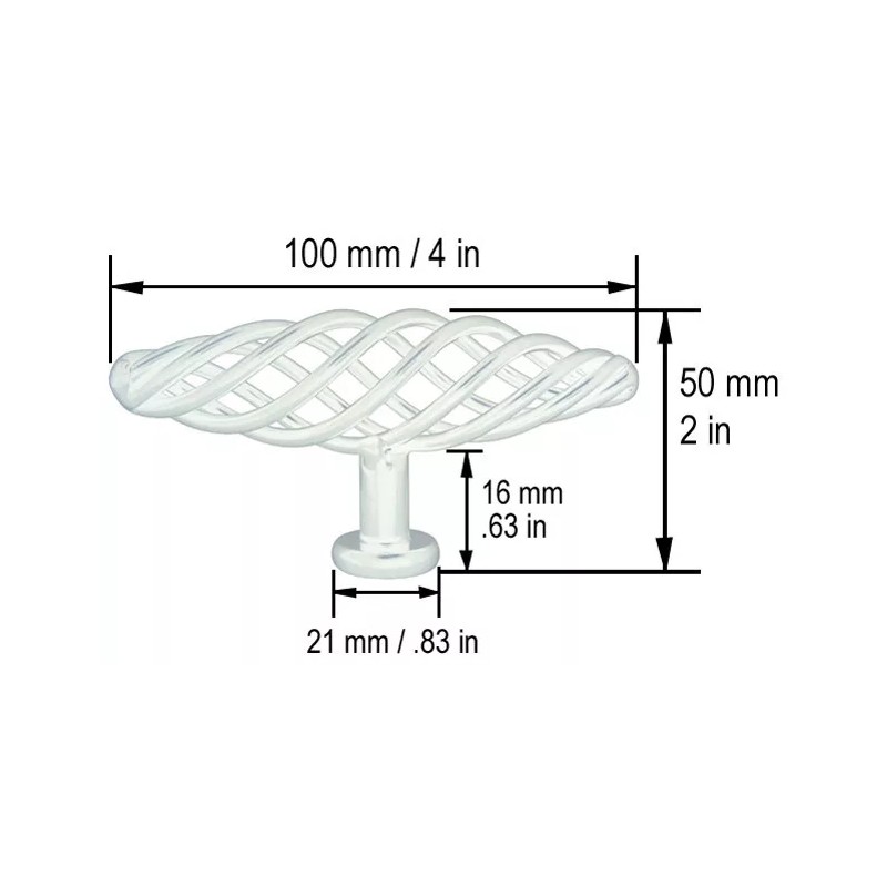 House Guard hardware 4" Antique Pewter Birdcage Kitchen Bathroom Cabinet