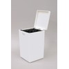 Towa Sangyo FL Sanitary Box, Bathroom Corner Pot, White