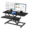 IGANG 37" Black Home Office Desk Riser Adjustable Standing Desk