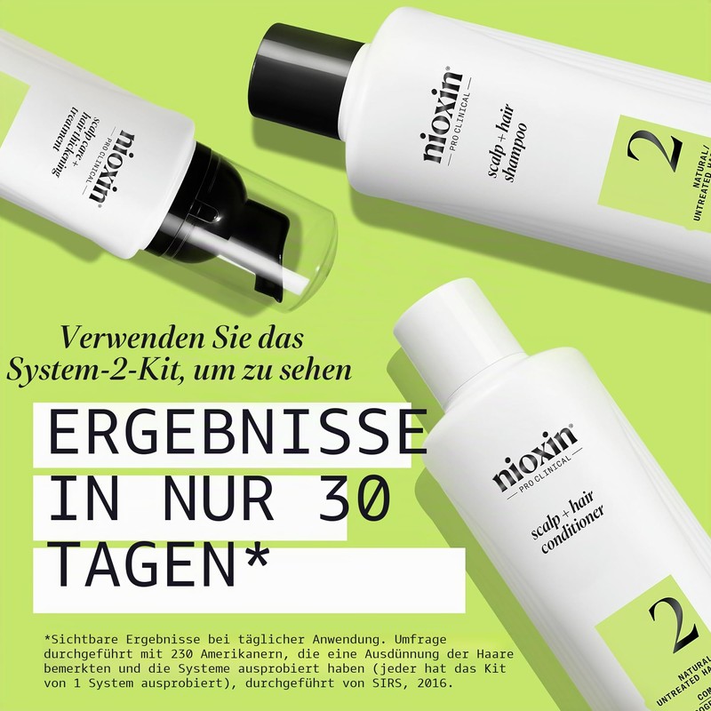 Nioxin Scalp + Hair Thickening System 2 Three Phase Set,