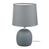 Reality Leuchten Malu R50802615 Table Lamp Ceramic Base Green Fabric