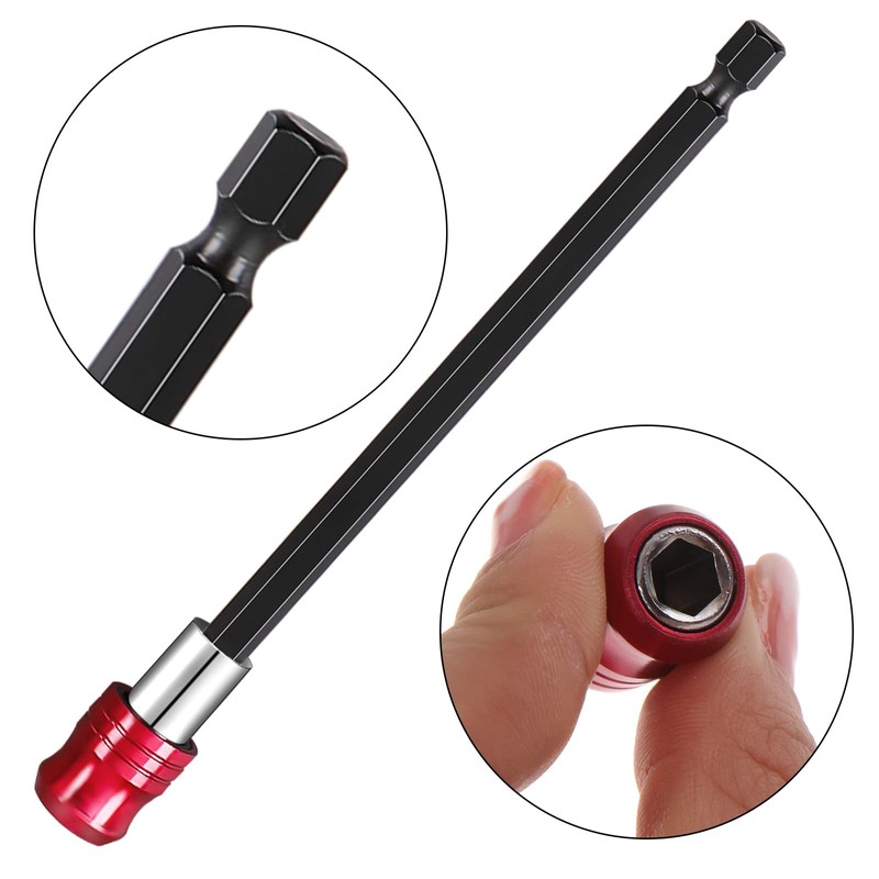 12 PCS Drill Bit Extension Magnetic Drill Extension Bit Holder
