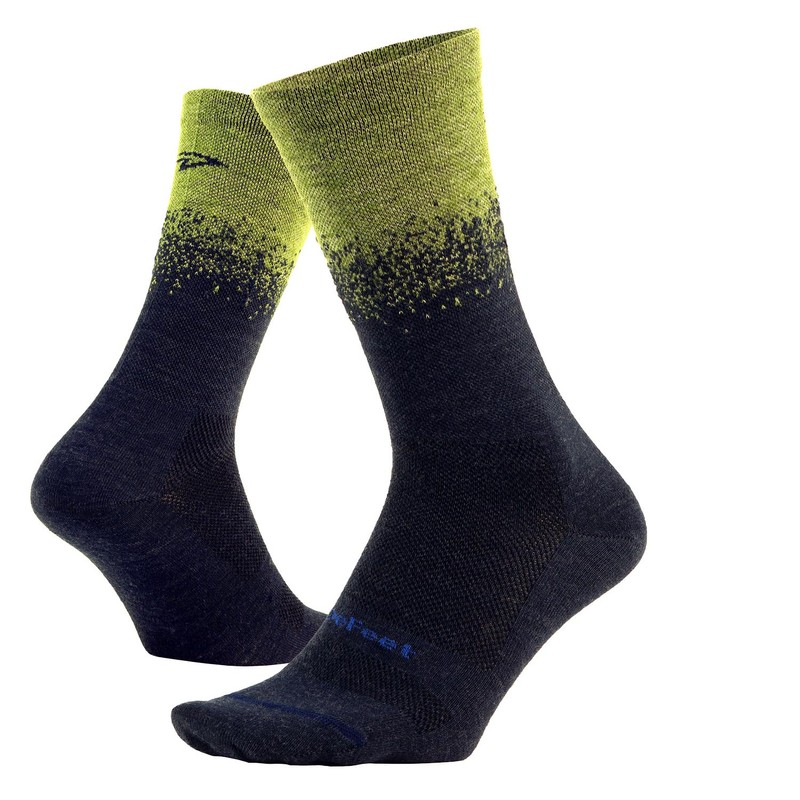 DEFEET Wooleator Pro 6" Faze (Navy/Avocado) Socks