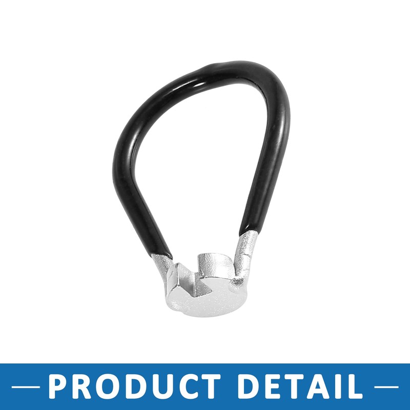 A ABSOPRO Black Bicycle Wheel Spoke Wrench 3.7mm Spanner Repair