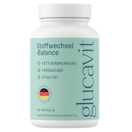 Glucavit Capsules - Dietary Supplement with 11 Essential Nutrients | Vitamins & Minerals for Energy, Vitality & Wellbeing. 60 Capsules (1)