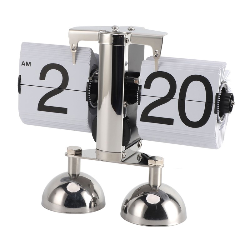 Retro Digital Flip Down Clock Flip Desk Clock Mechanical Battery