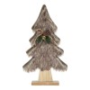 Haus Arbol Navidad Pino Peluche Base De Madera Cafe 41