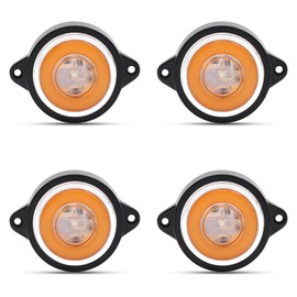 X-STYLE Side Marker, LED, 24 V, Ring Constant Light + Flashing Stars, Marker Lamp, LED Trailer, Truck, 11 LED Markers, Car Width Light, Shoulder Light, Side Light, High Brightness, Electric