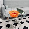 LFVFFA 20" Clear Round Glass Table Top, Thick Tempered Glass
