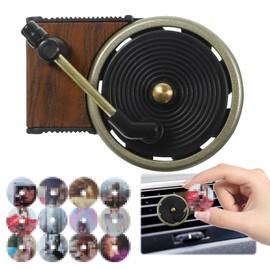 Aheagou Auto Lufterfrischer, Auto Duft Diffusoren Clips, Auto Aromatherapie Diffusor Drehbarer, Auto Lufterfrischer Clip mit 12 Stücke Ersatz Aromatabletten Pads, Auto-Luftdiffusor für Frauen Mann