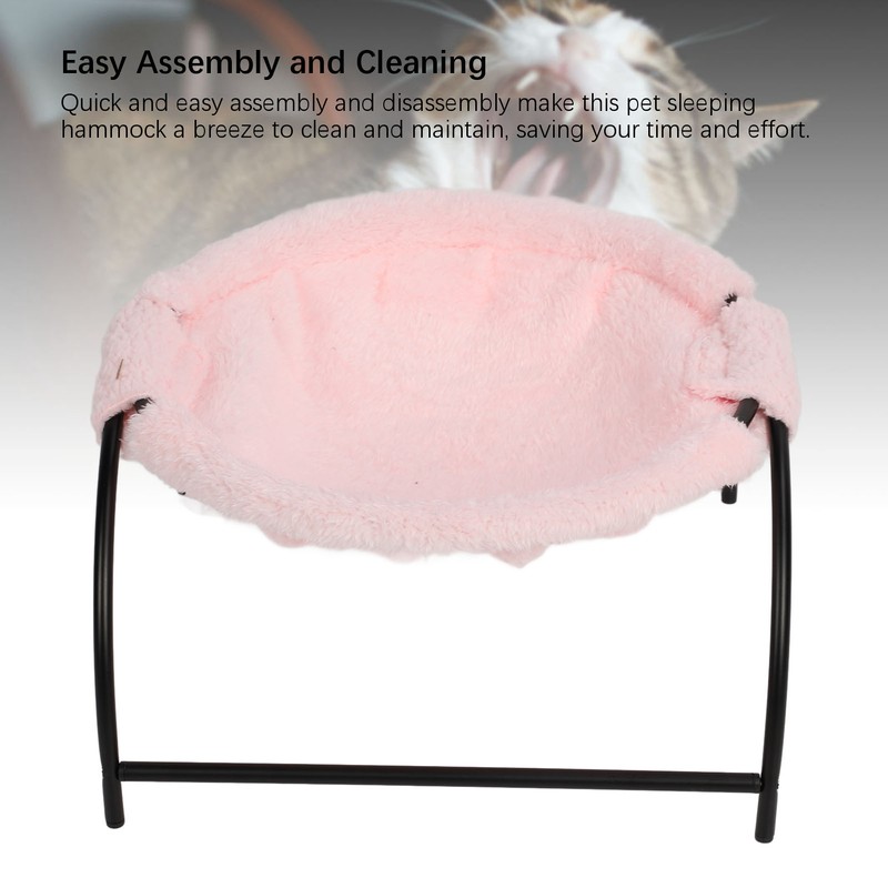 Cat Hammock Bed Stable Structure Soft Comfortable Breathable Elevated Kitten