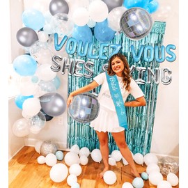 JeVenis Dancing Queen Balloons Banner Dancing Queen Bachelorette Party Decoration Mamma Mia Party Decoration 70s Decoration Disco Party Decoration
