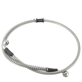 Motoforti Motoforti 80cm 31.5" Motorcycle Brake Clutch Oil Hose Line Pipe Silver Tone